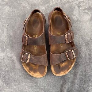 Birkenstock Milano Brown Leather Sandals